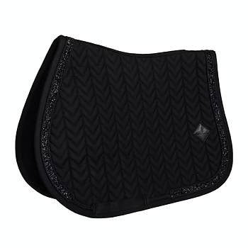 KENTUCKY SADDLE PAD GLITTER STONE JUMPING - BLACK