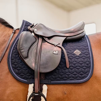 KENTUCKY SADLE PAD GLITTER ROPE JUMPING - NAVY