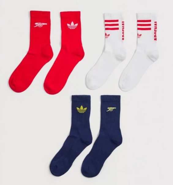 2026/2027 ARSENAL ADIDAS 3-PACK STRUMPOR - 2
