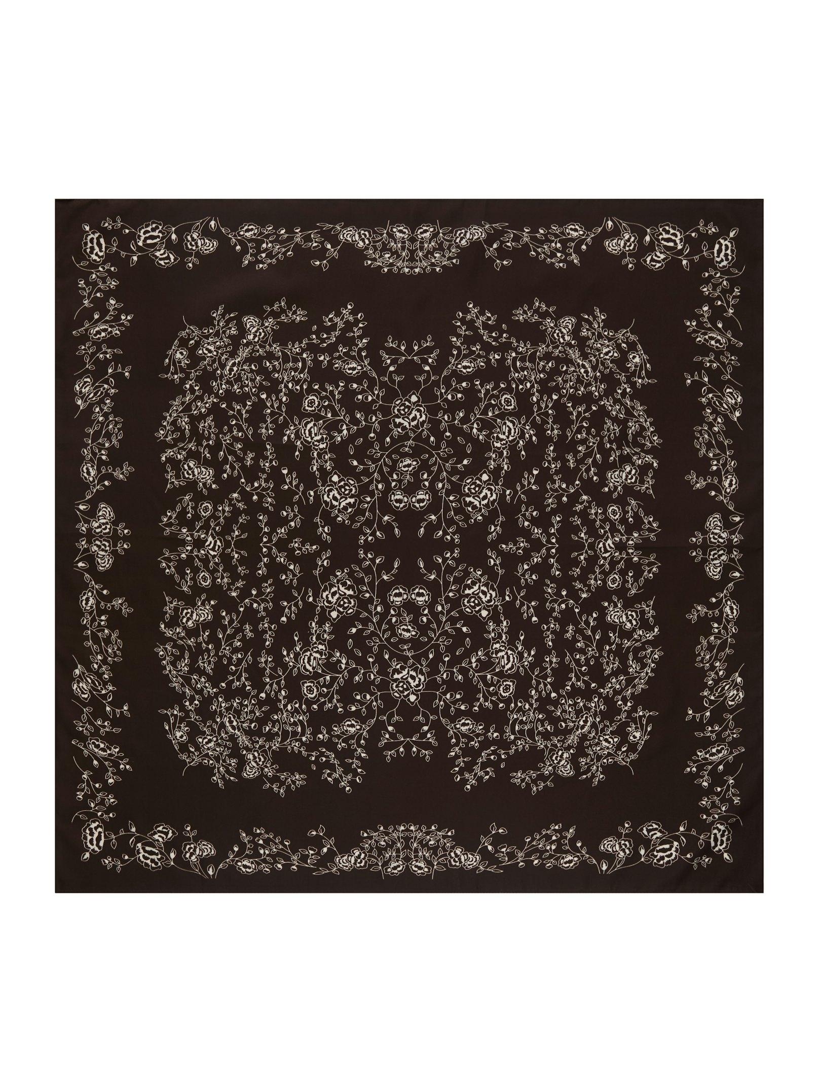 Kela Print Scarf Dark brown