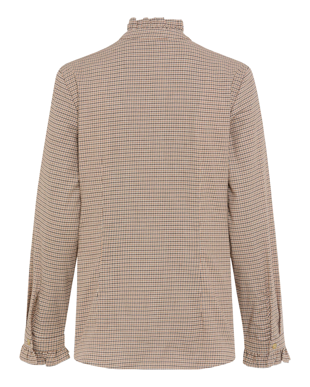 Skjorta Victoria smårutig brun/beige - 6