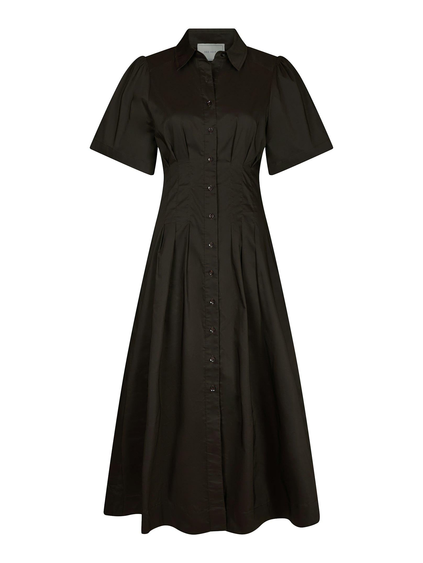 Baia Poplin Dress Chocolate Brown