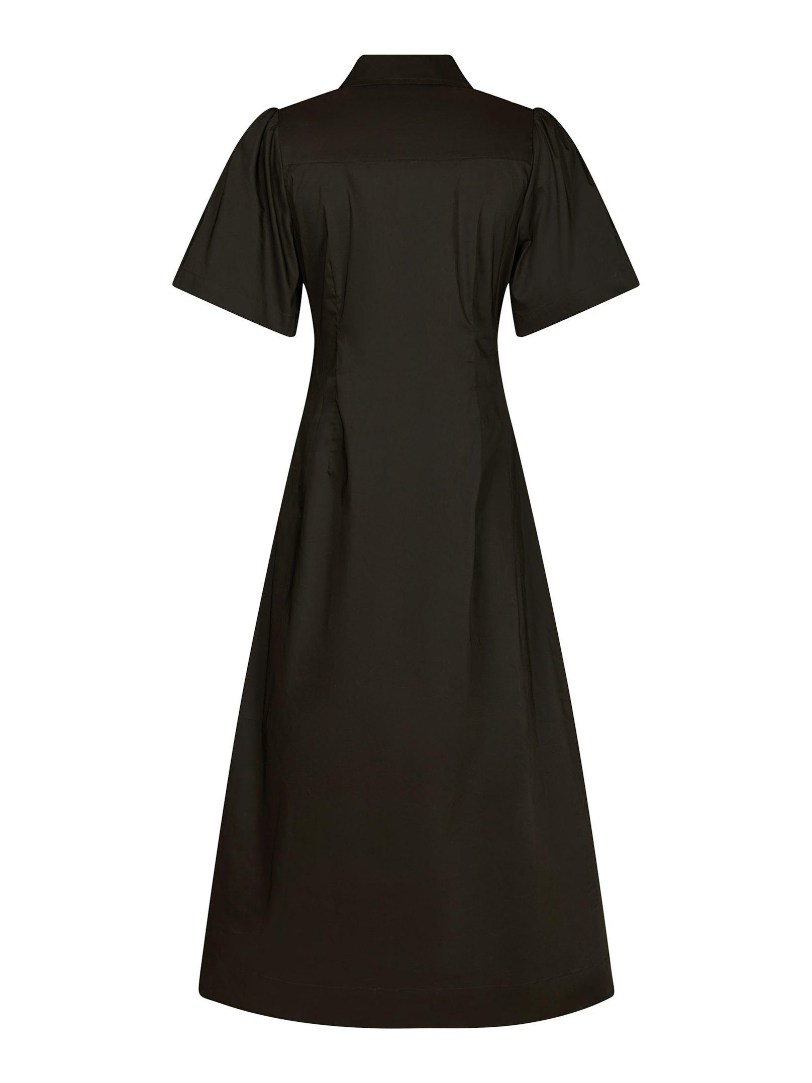 Baia Poplin Dress Chocolate Brown - 2