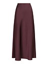 Vicky Heavy Sateen Skirt Burgundy