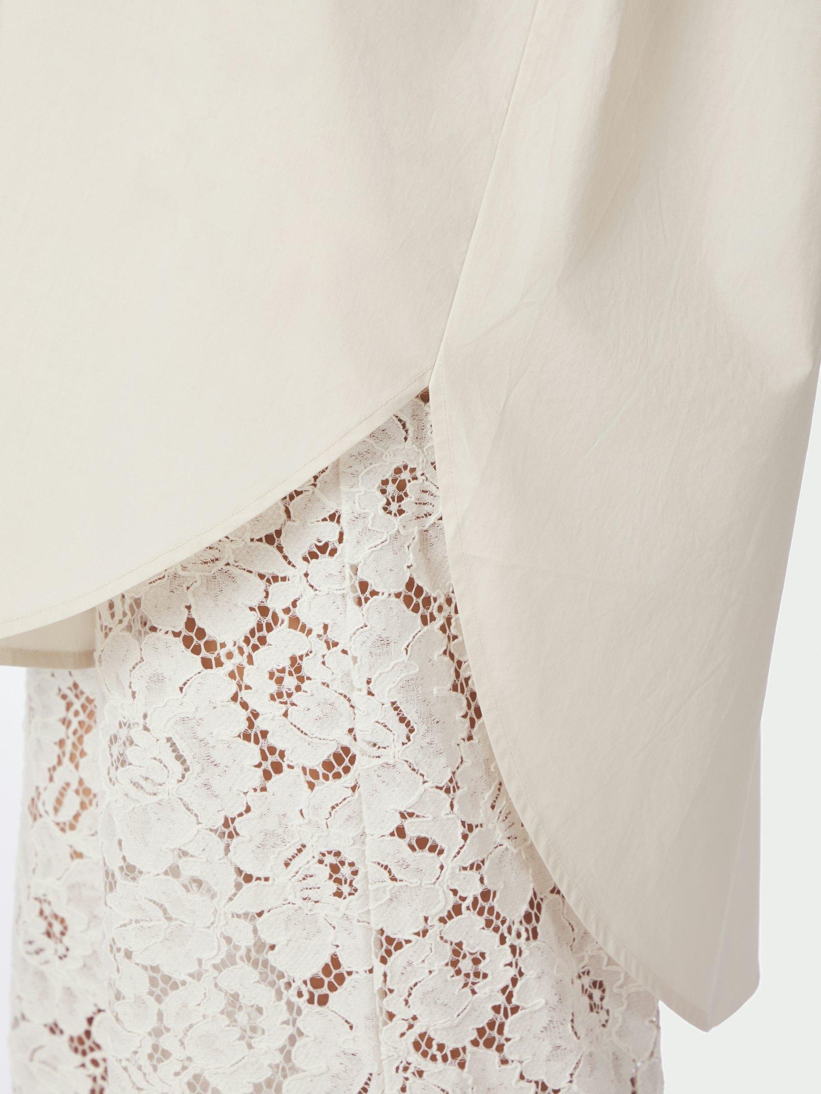 Halina Poplin Shirt Ivory - 6
