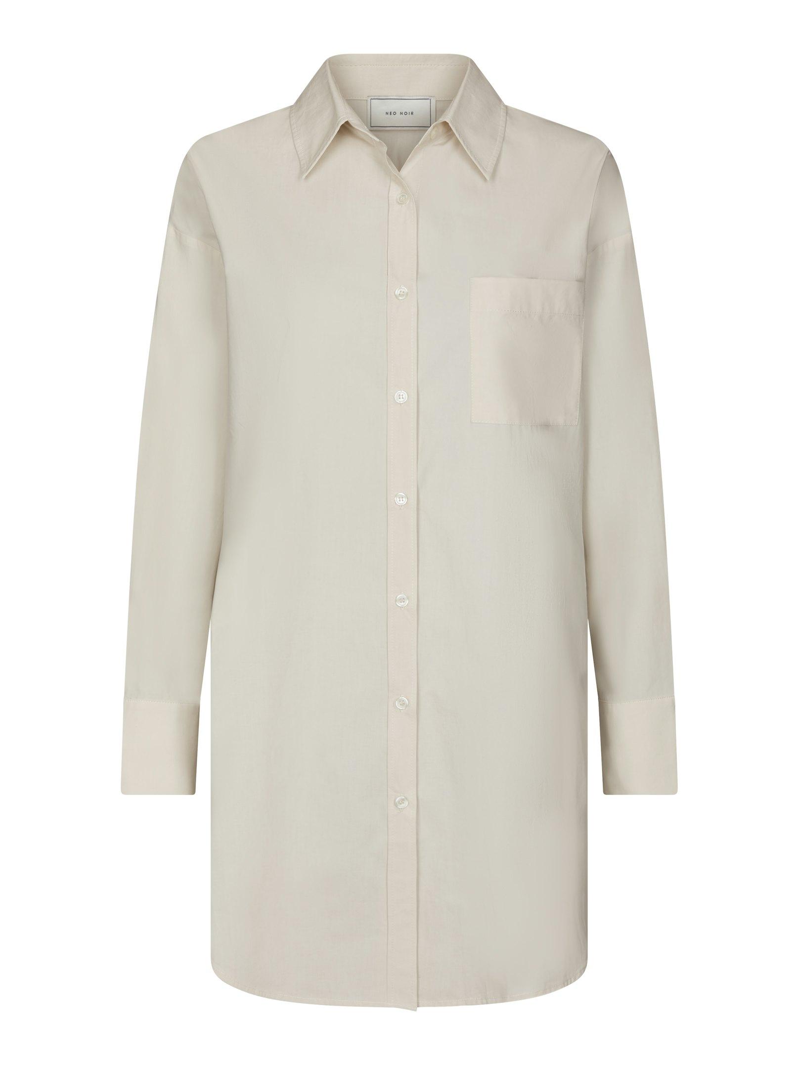 Halina Poplin Shirt Ivory