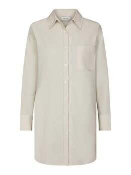 Halina Poplin Shirt Ivory