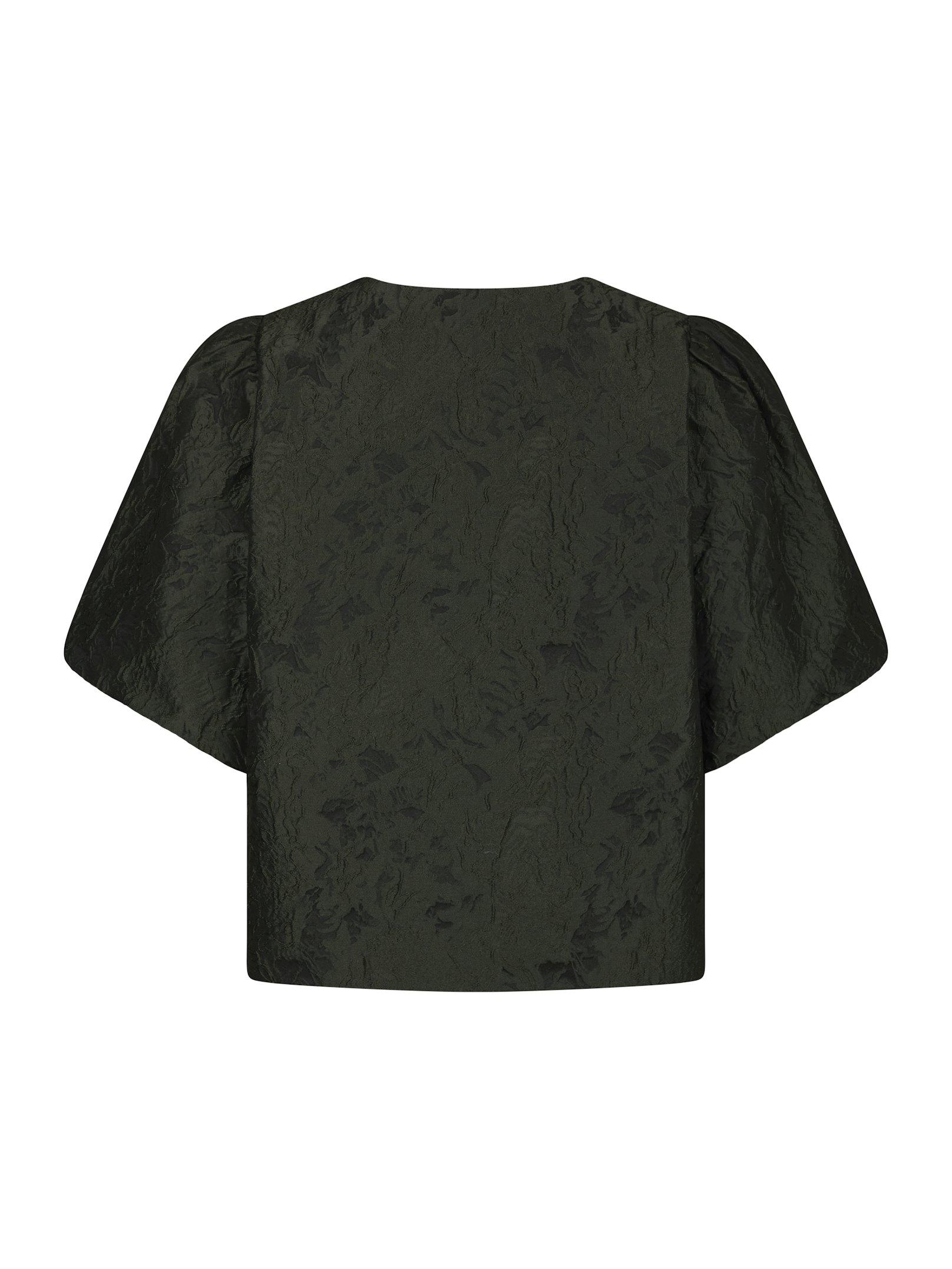 Aisa Brocade Blouse Dark green - 2