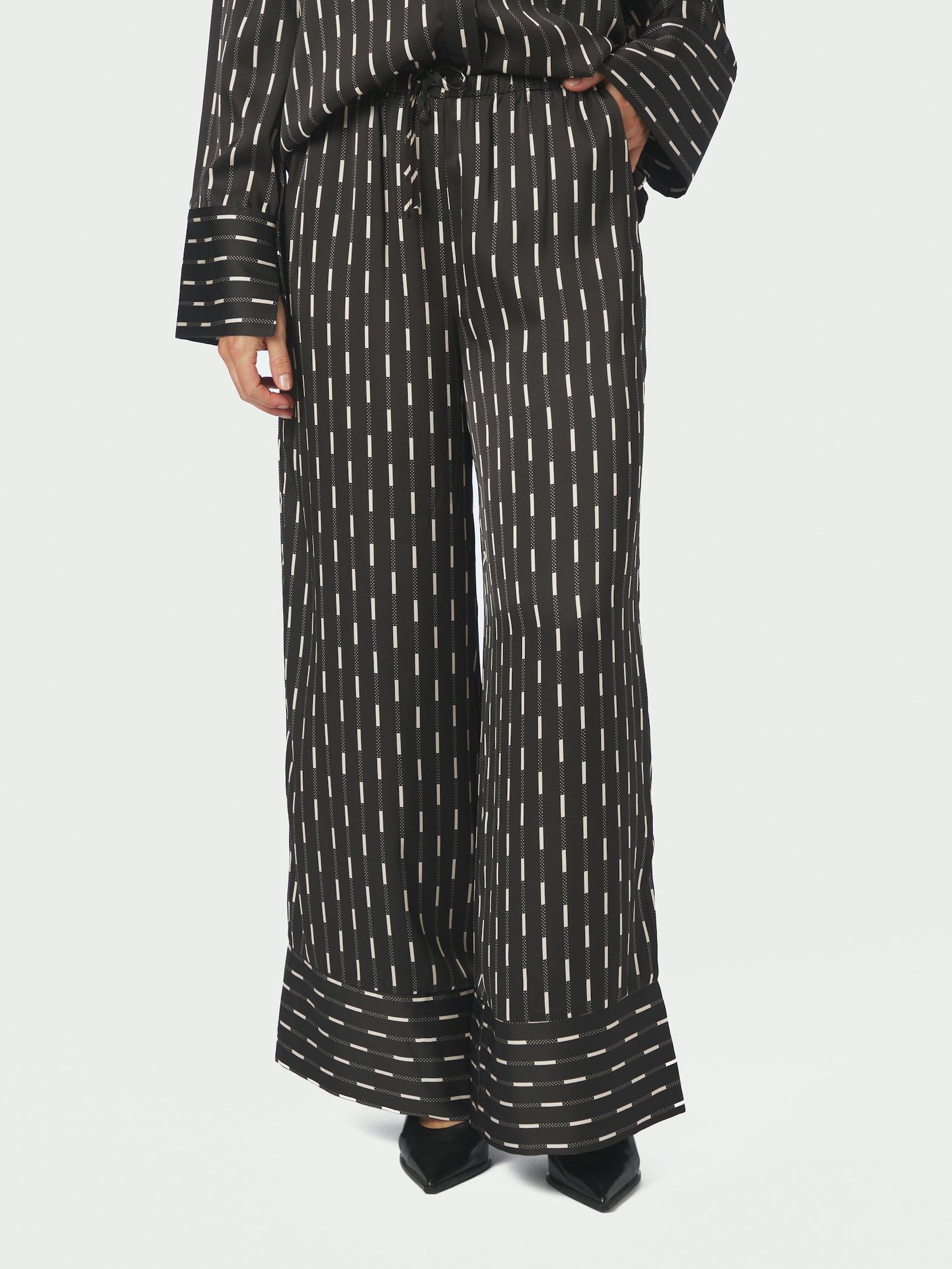 Sora Print Pants Dark brown - 3