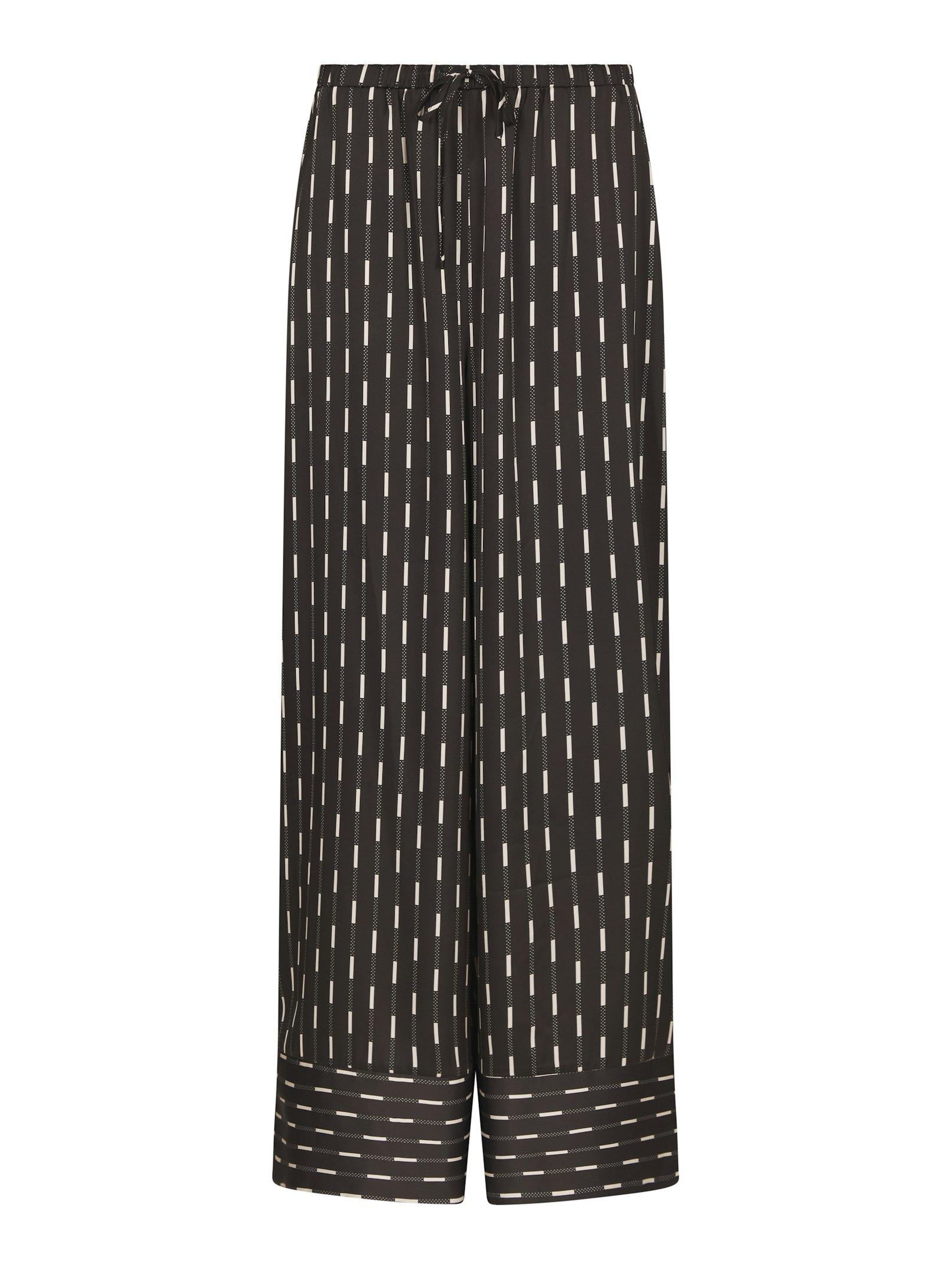 Sora Print Pants Dark brown