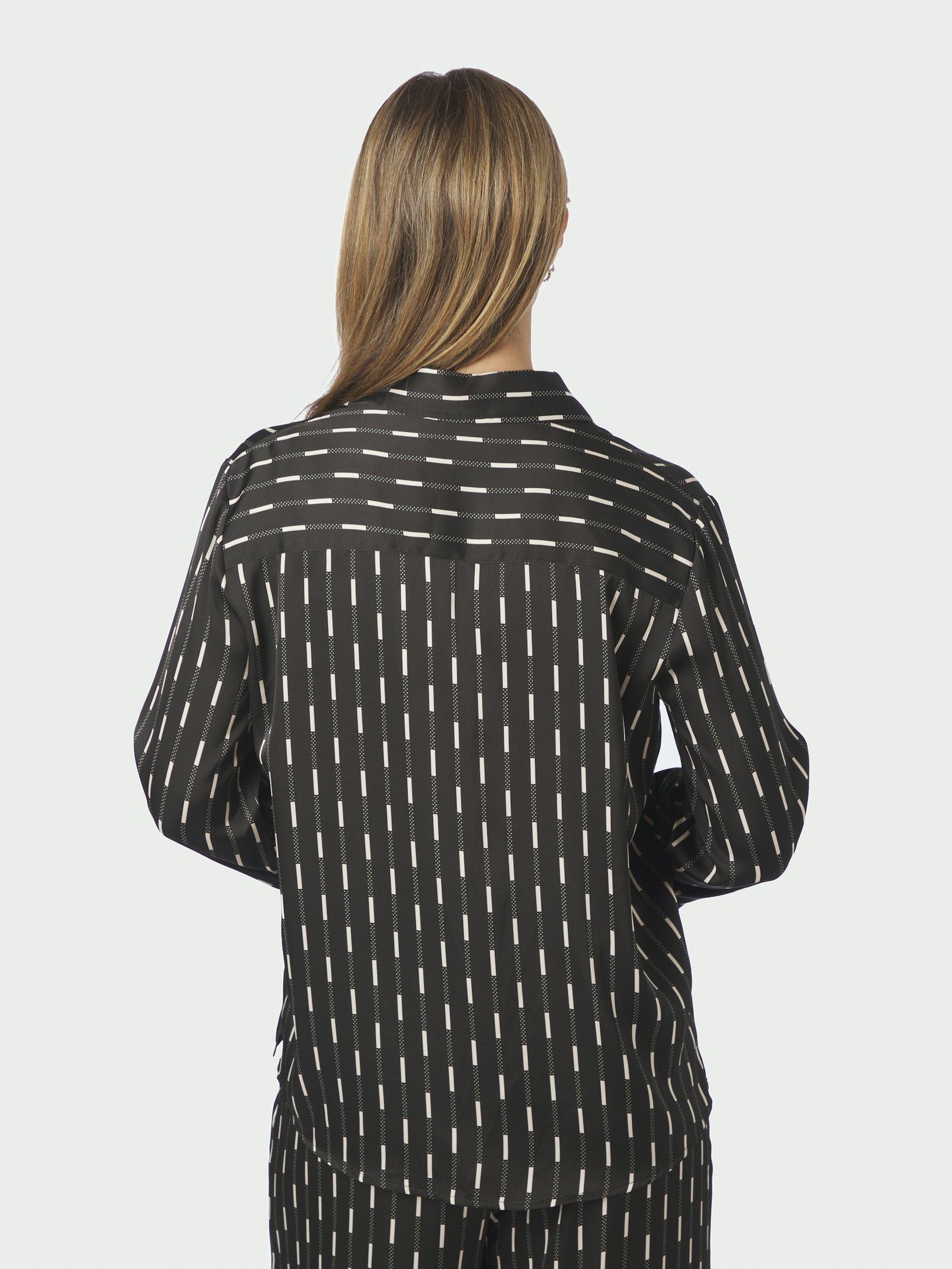 Mistan Print Shirt Dark brown - 4