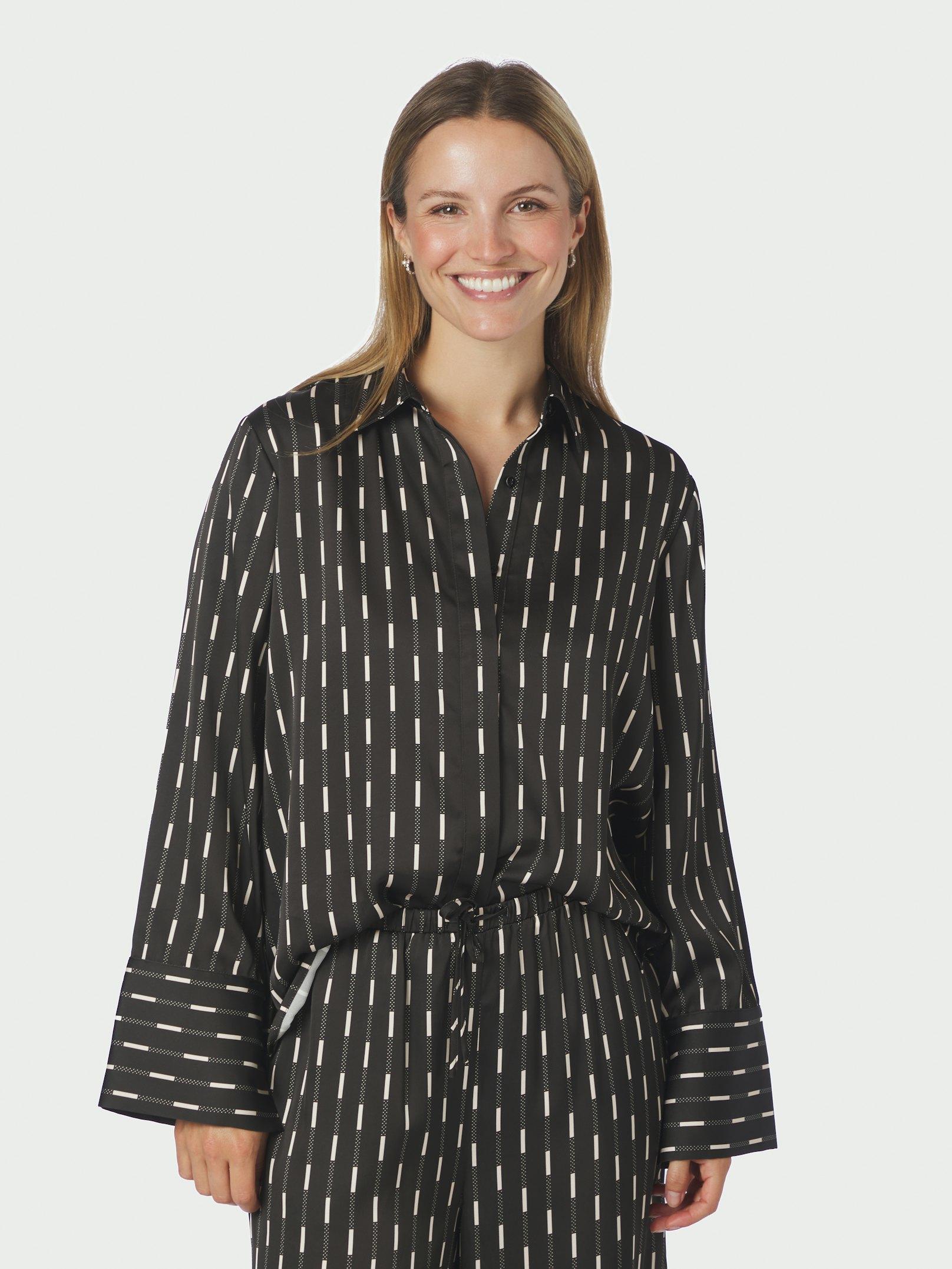 Mistan Print Shirt Dark brown - 3