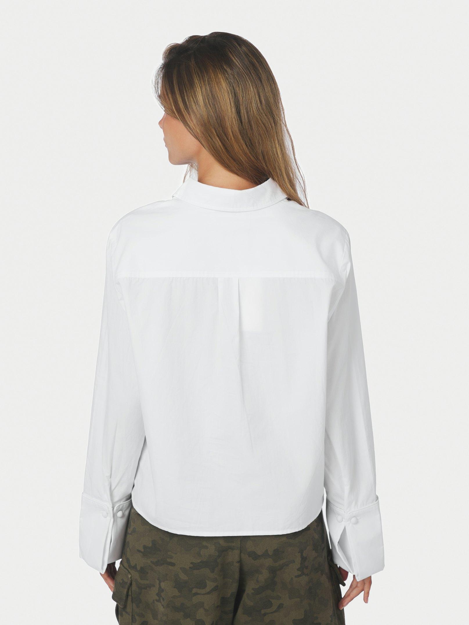 Cam Poplin Shirt Off White - 4
