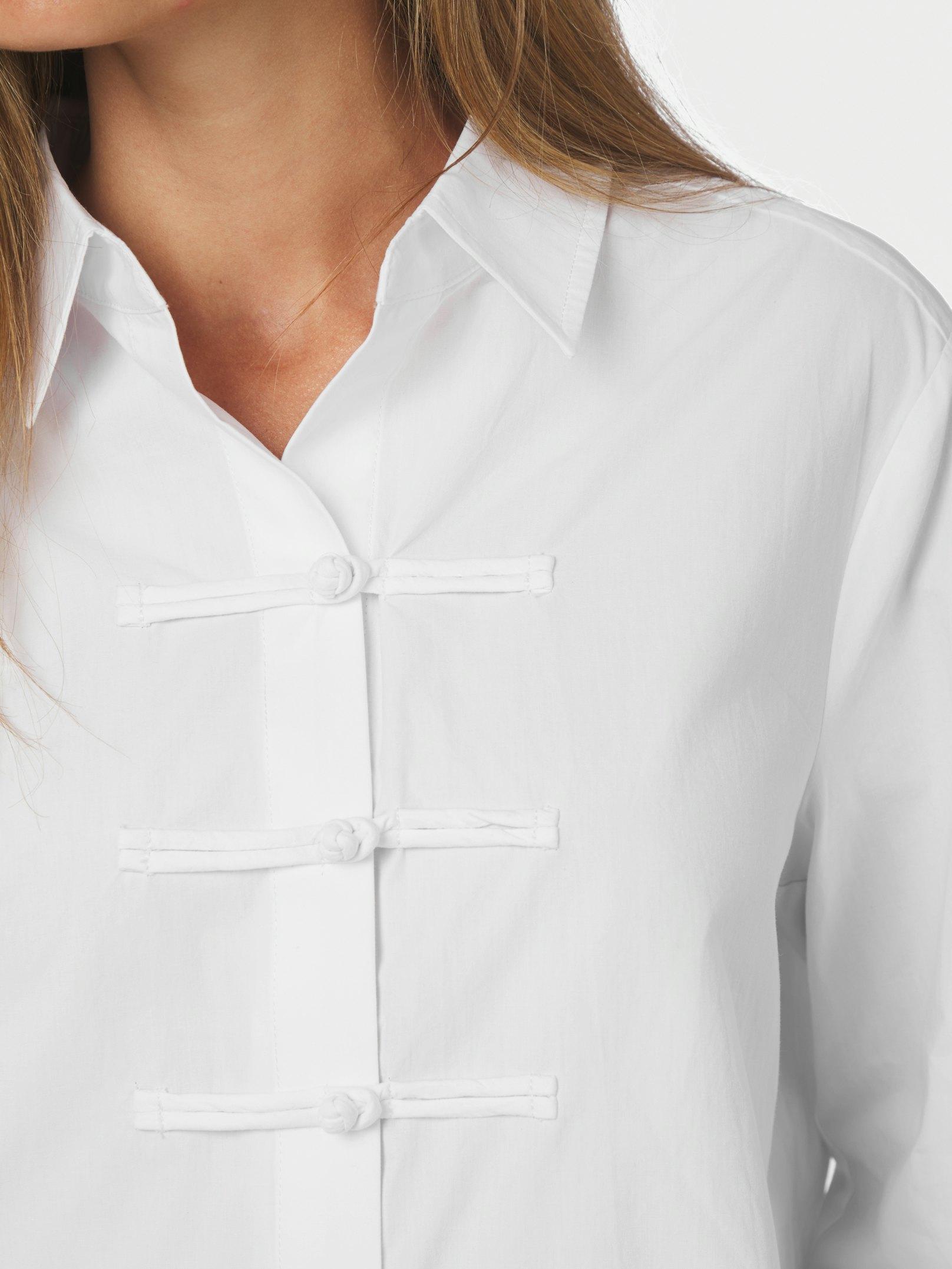Cam Poplin Shirt Off White - 6