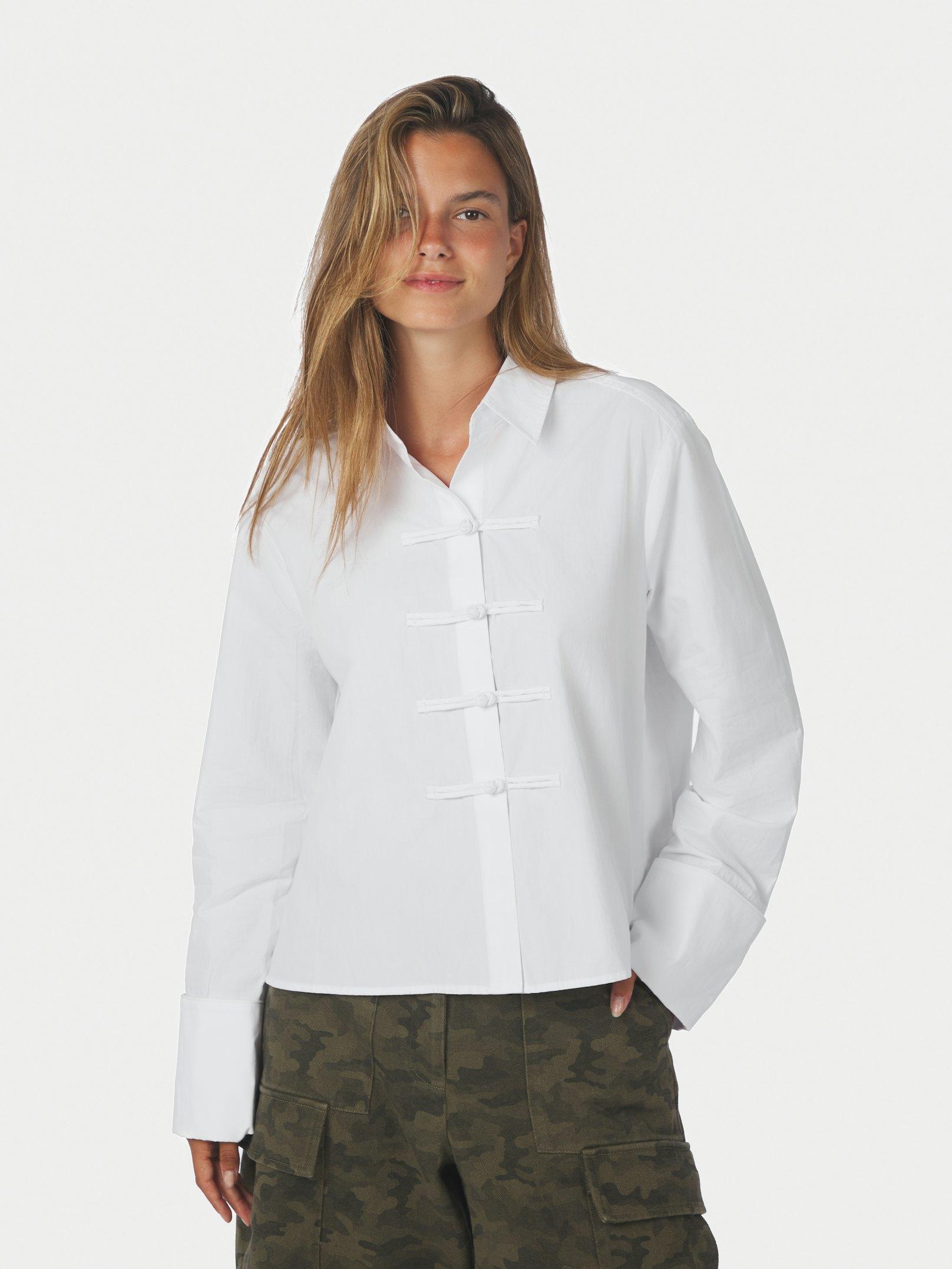 Cam Poplin Shirt Off White - 3