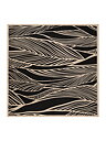 Anara Print Scarf Black Sand