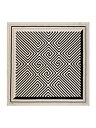 Kela Print Scarf Off White Black