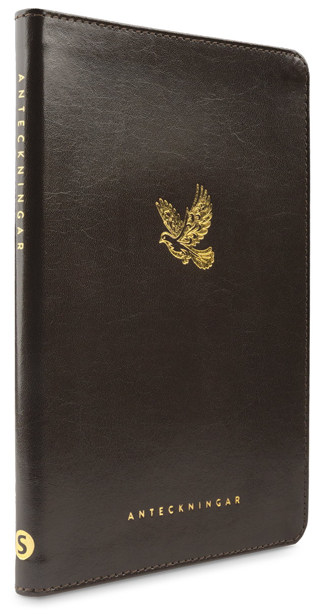 Anteckningsbok med bibelord-Bonded leather svart