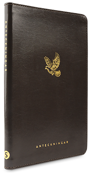 Anteckningsbok med bibelord-Bonded leather svart