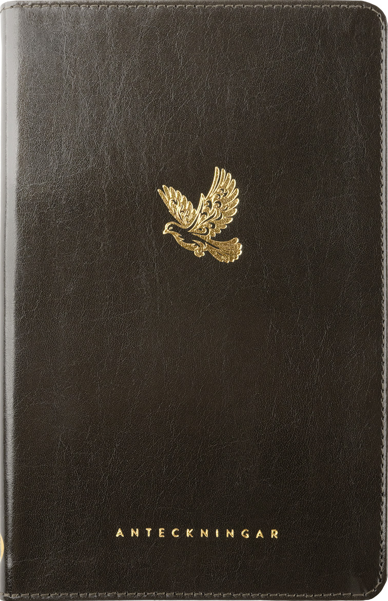 Anteckningsbok med bibelord-Bonded leather svart - 2