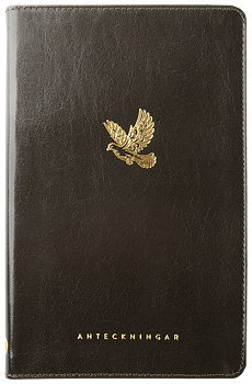 Anteckningsbok med bibelord-Bonded leather svart