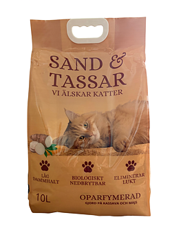 Sand & Tassar Kattsand Kassava 10L