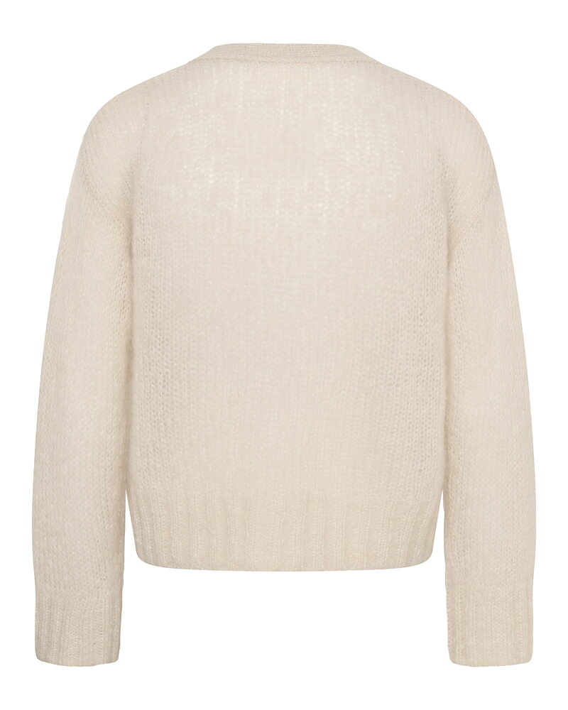 Kofta Zendaya mohairmix ljusbeige