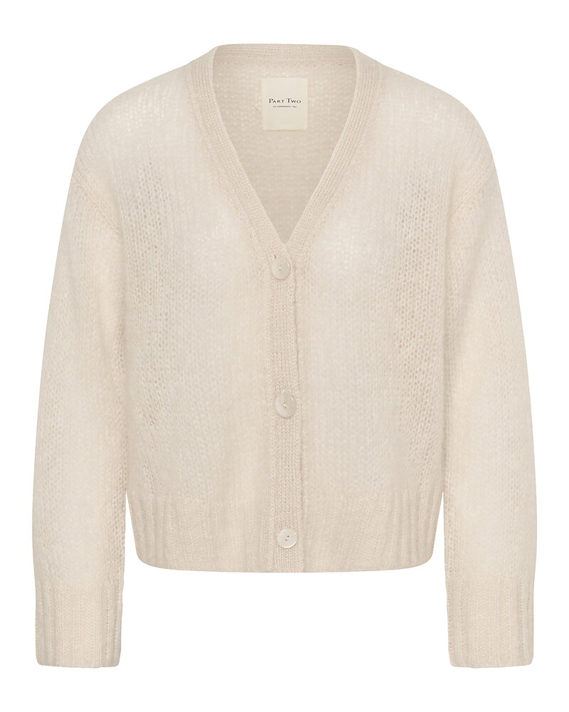 Kofta Zendaya mohairmix ljusbeige