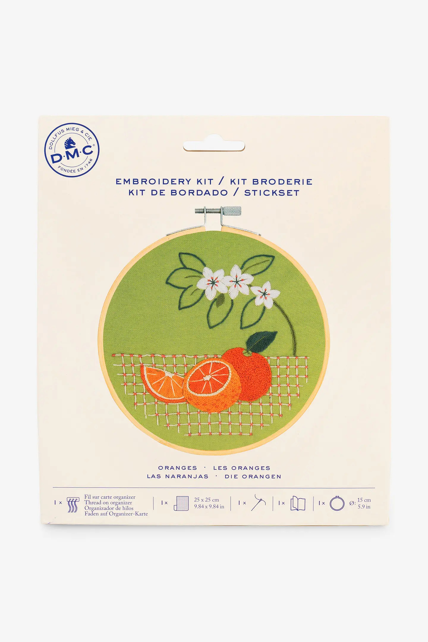 DMC Ritat broderikit Oranges 13,3 x 12,5  - 2