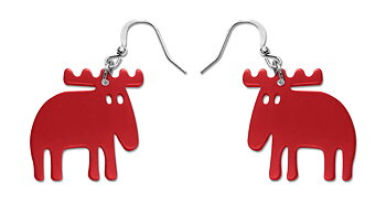 Earring Moz, red