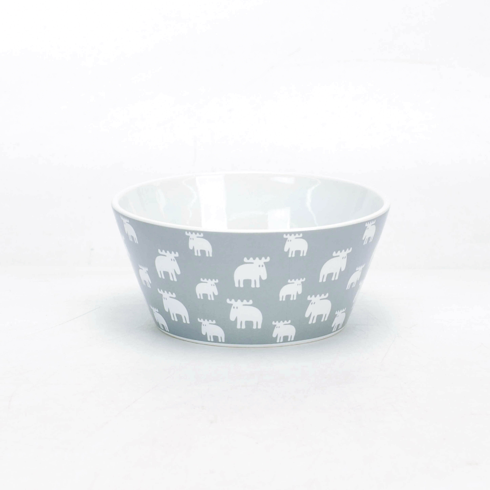 Bowl Moz grey/white