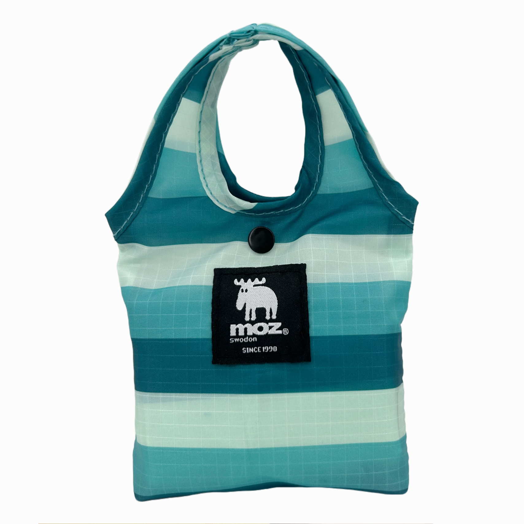 Foldable Bag Moz, Rpet Ripstop, striped blue - 2