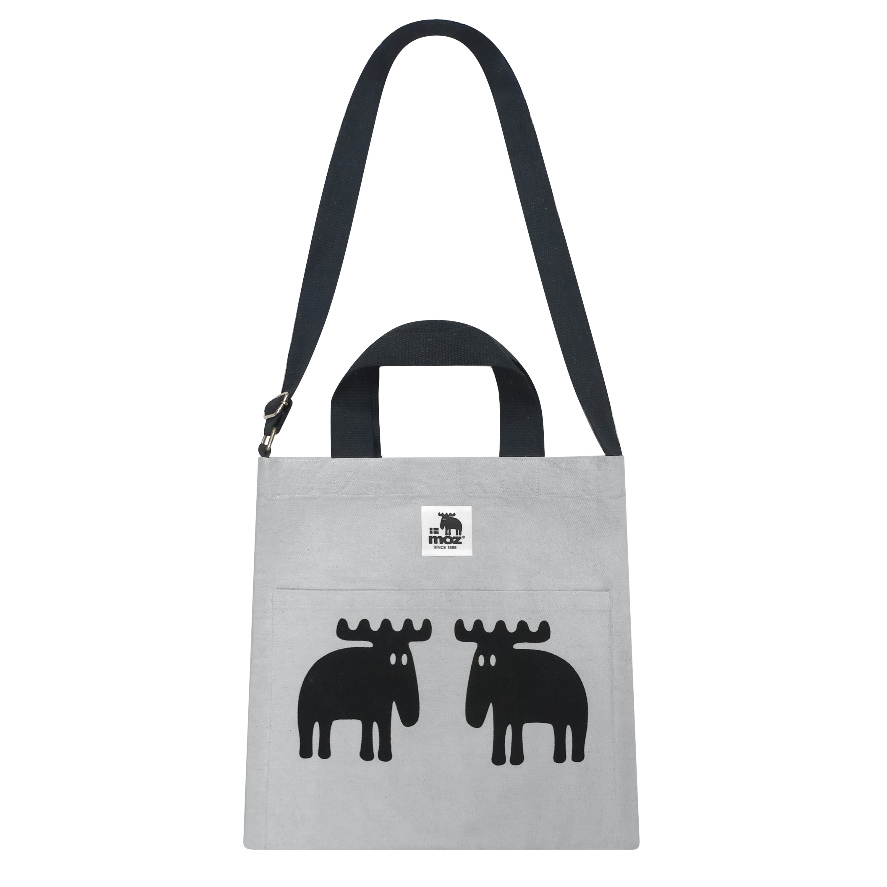 Canvas Bag recycled fabric, grey