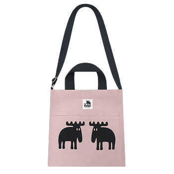 Canvas Bag recycled fabric, pink
