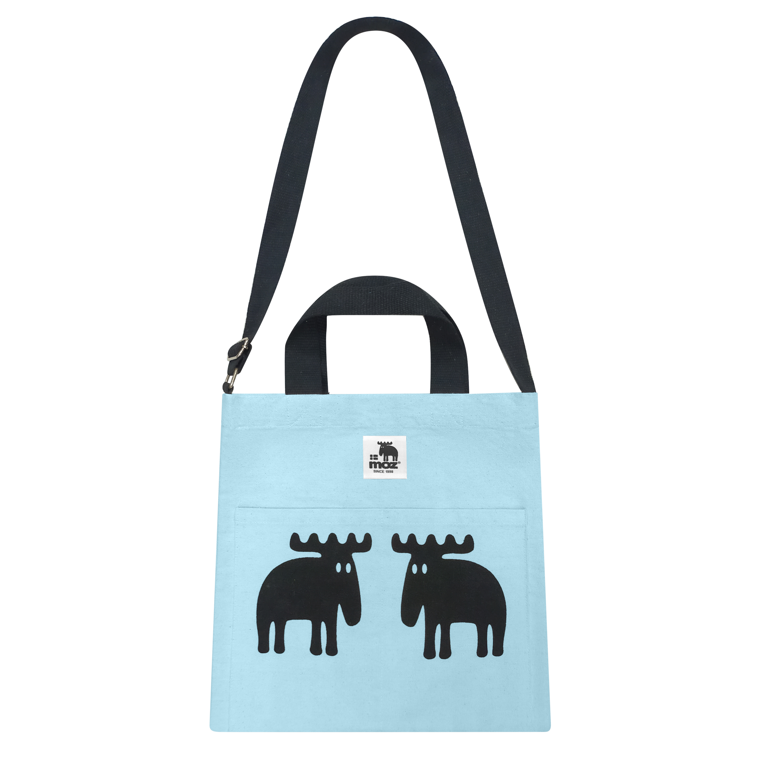 Canvas Bag recycled fabric, blue