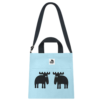 Canvas Bag recycled fabric, blue