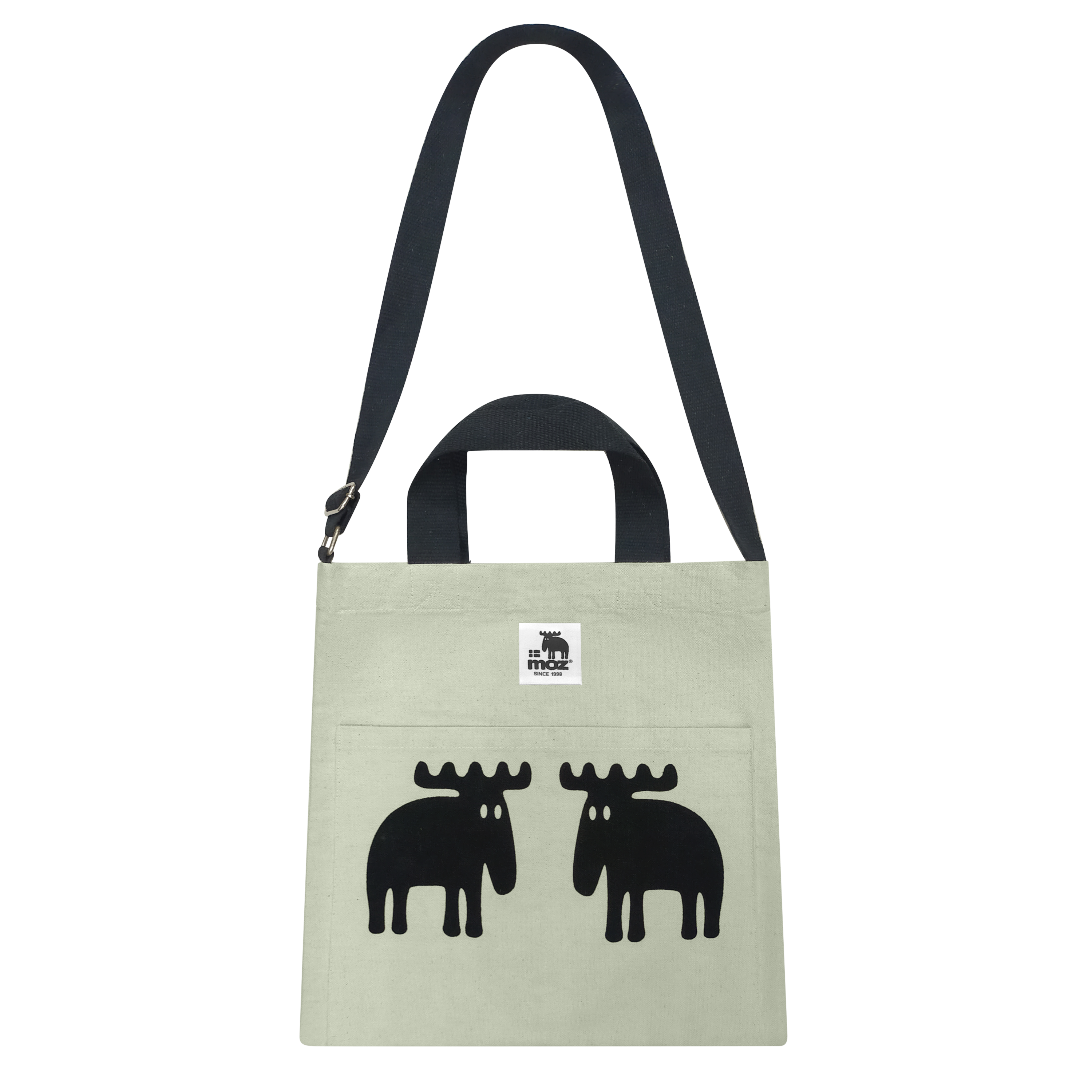 Canvas Bag recycled fabric, green