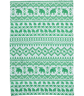 Towel woven Luse, green
