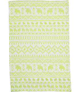 Towel woven Luse, limegreen