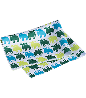Cloth Moz, lime/green/turquoise