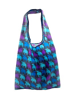 Foldable Bag Moz, turquoise/blue/purple