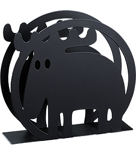 Napkin holder Moz circle, black