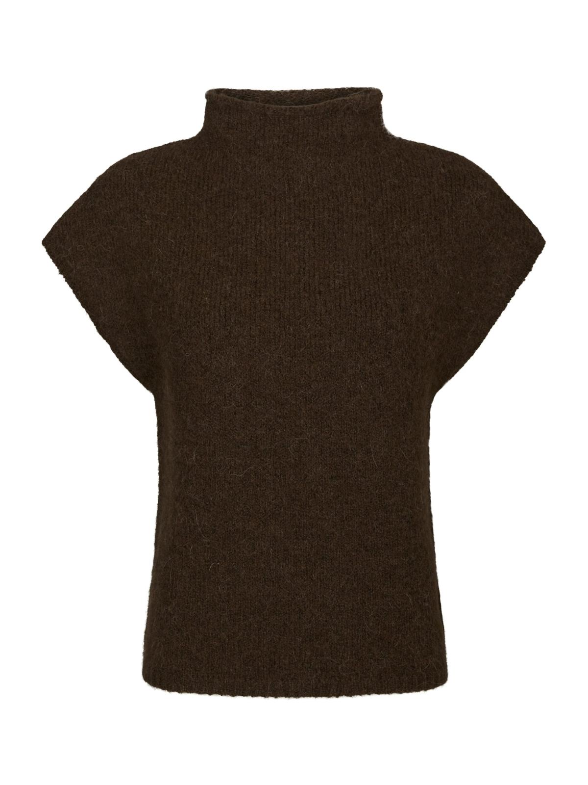Neo Noir Jona Knit Top, Brown Melange