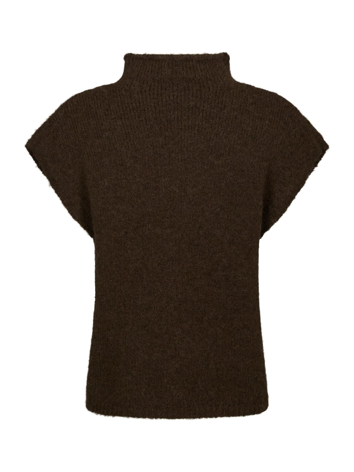 Neo Noir Jona Knit Top, Brown Melange - 2