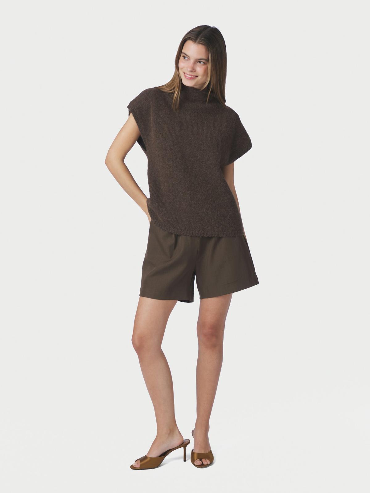 Neo Noir Jona Knit Top, Brown Melange - 5
