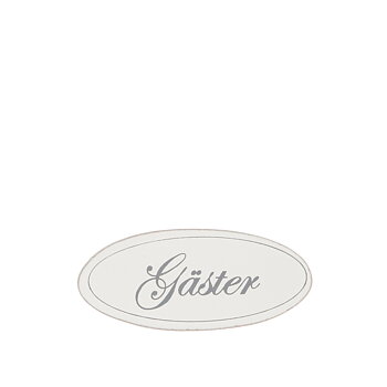 Dörrskylt i trä "Gäster" – Different Design