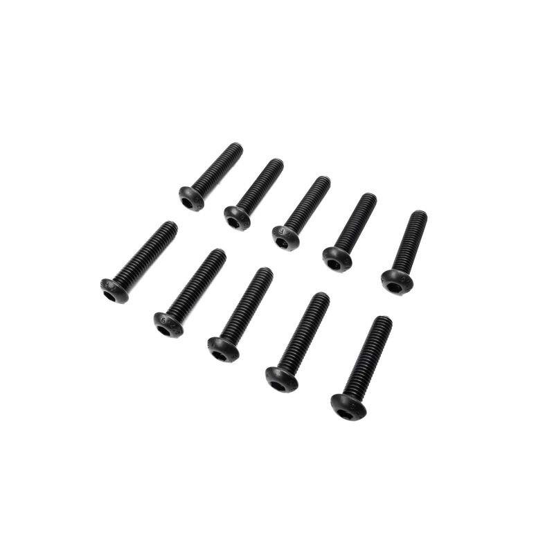 Losi Button Head Screws, M6 x 30mm STL (10)