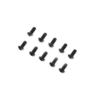 Losi Button Head Screws, M5 x 12mm STL (10)