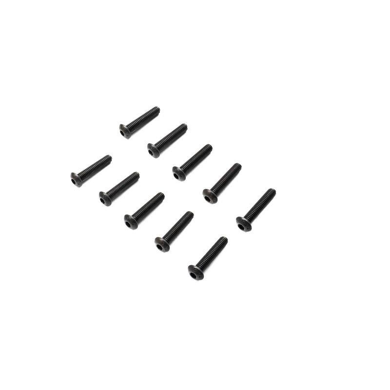 Losi Button Head Screws, M4 x 20mm STL (10)