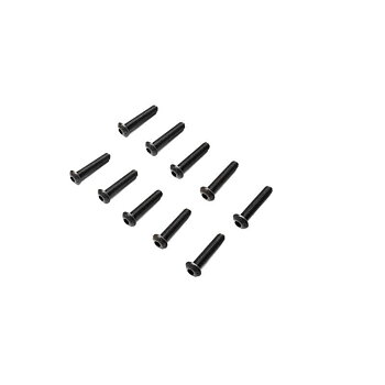 Losi Button Head Screws, M4 x 20mm STL (10)